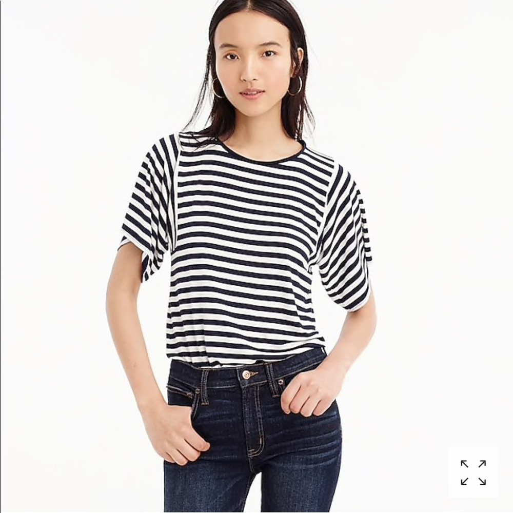 J Crew Mixed Stripe T-Shirt